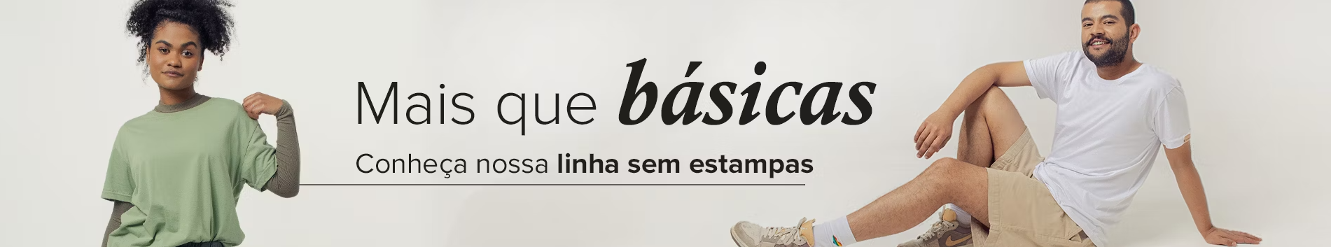 Camisetas básicas em Black Friday