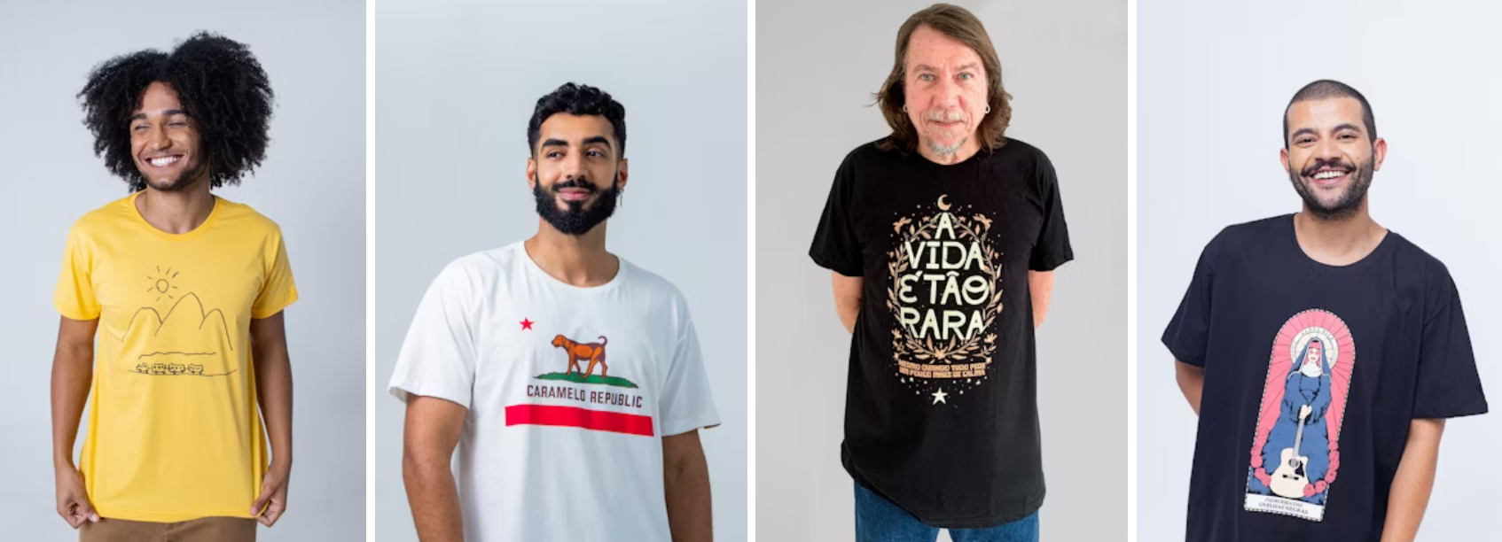 Camisetas estampadas da Chico Rei