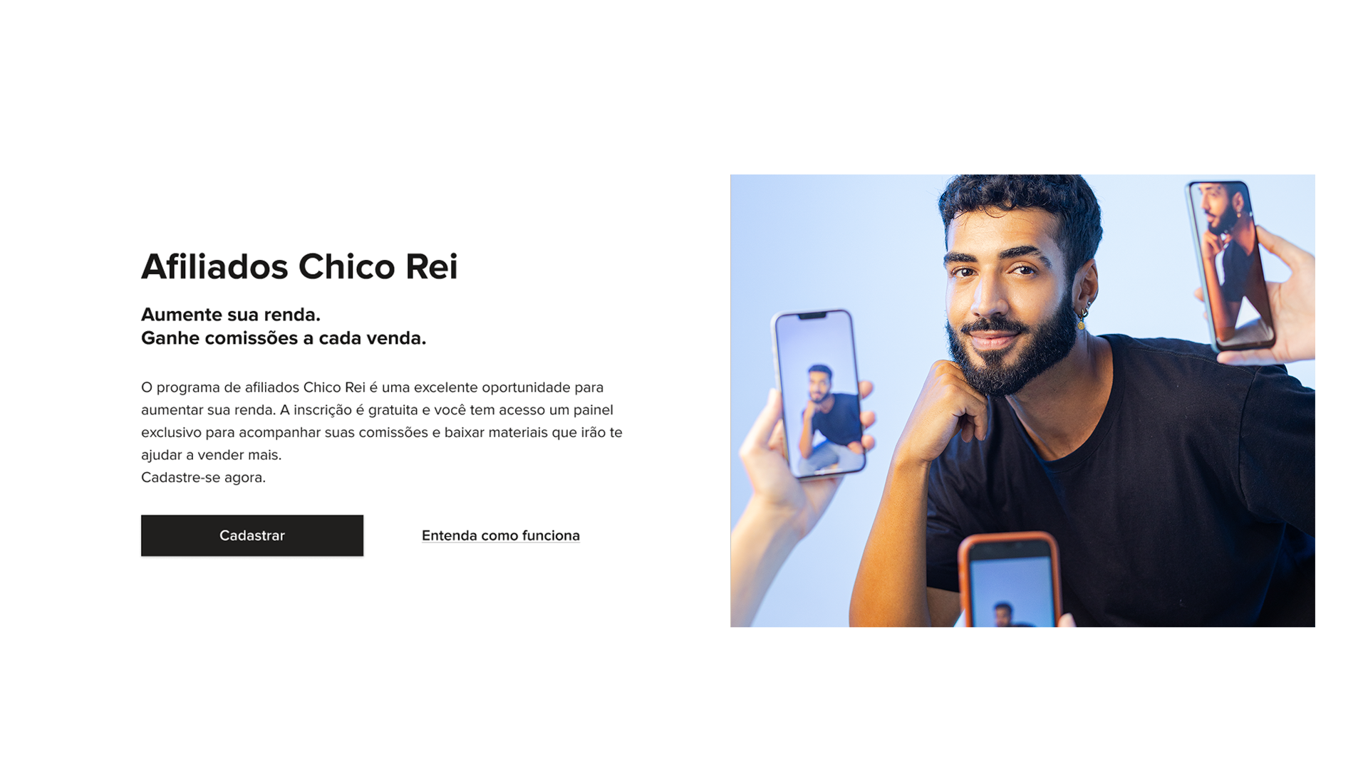 Programa de Afiliados Chico Rei: Indique seus produtos favoritos e ganhe dinheiro com isso
