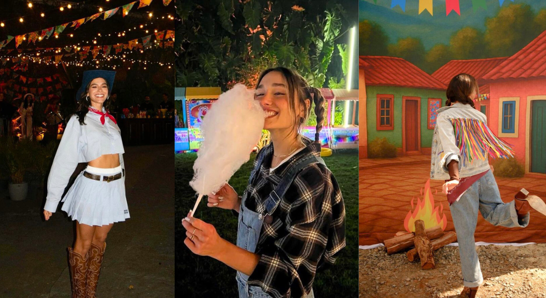 10 inspirações de looks com camisa xadrez + dicas de customização e penteados para festa junina