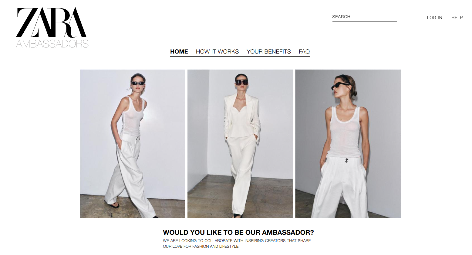 Programa de afiliados da Zara