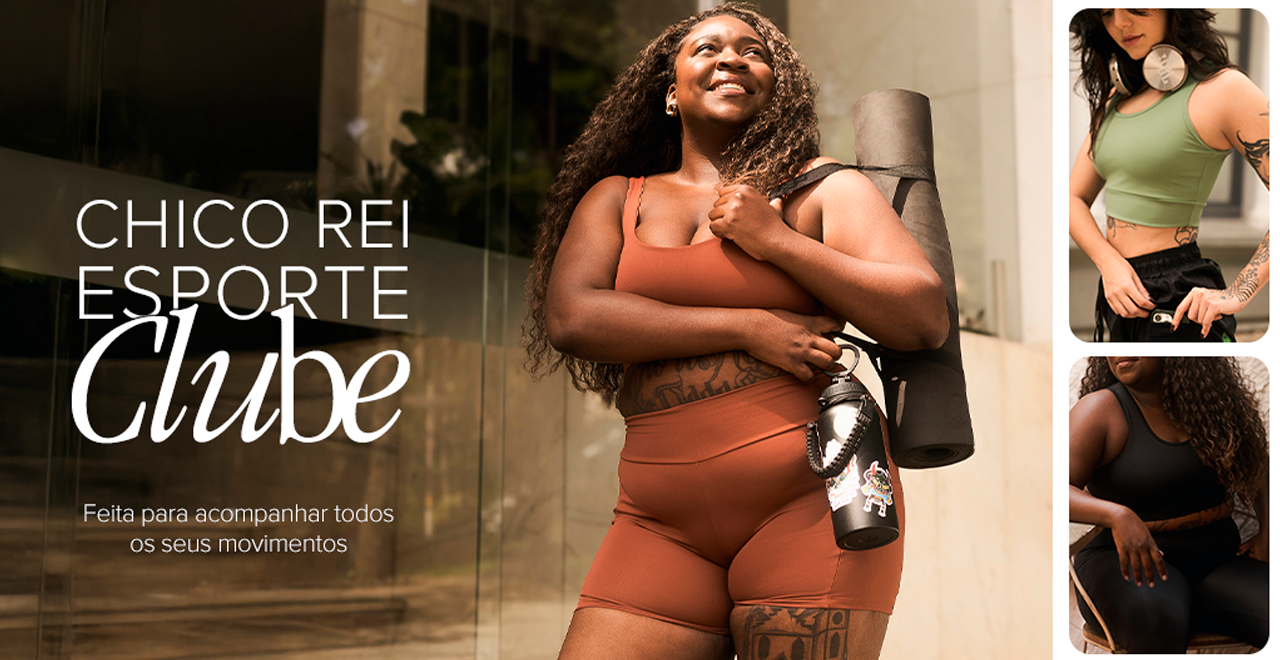 Chico Rei lança coleção de roupas fitness