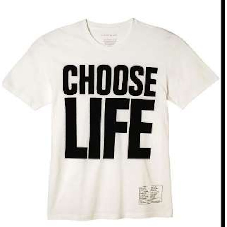 história das camisetas - choose life