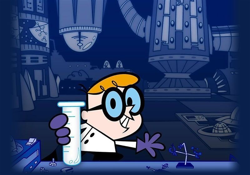 Dexter, personagem principal, dentro de laboratório