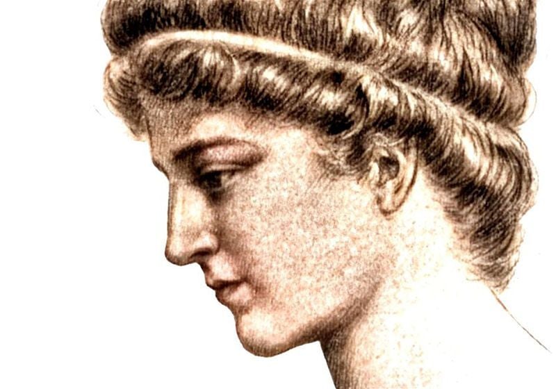 Pintura da imagem de Hipátia de Alexandria