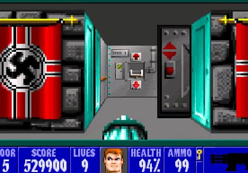 Tela do jogo Wolfenstein 3D (1992)